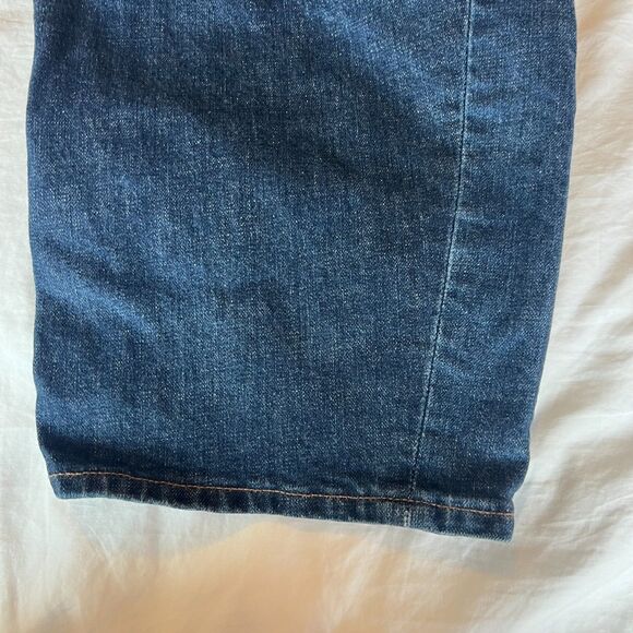 Old Navy Women's High-Waisted Barrel Ankle Jeans dark wash size 14 - Picture 10 of 14